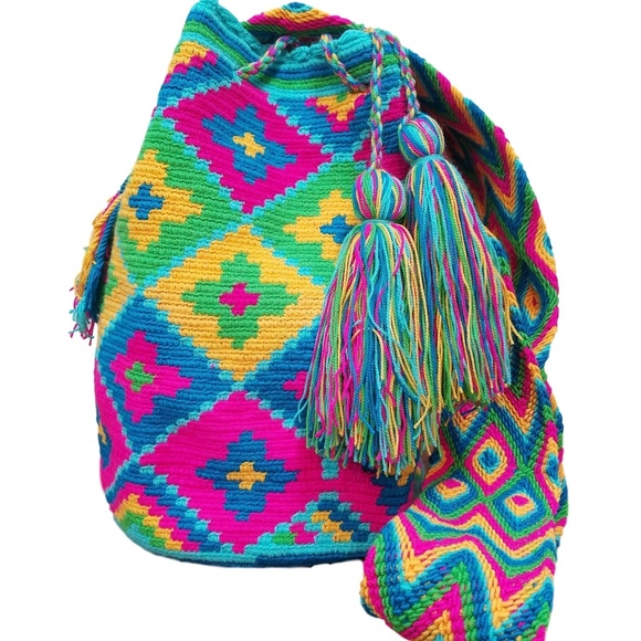 NWT HANDMADE WAYUU HANDBAG BOHEMIAN TOTE CROSSBODY - Picture 5 of 5